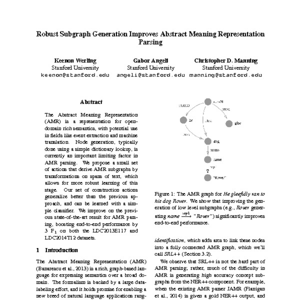 Robust Subgraph Generation Improves Abstract Meaning